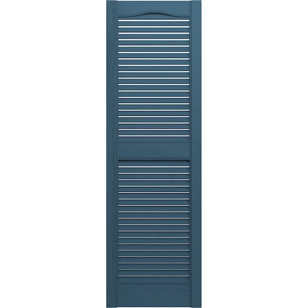Ekena Millwork Builders Edge, Custom Cathedral Top Center Mullion, Open Louver Shutters, BEL1120076036, PR - BEL1120076036