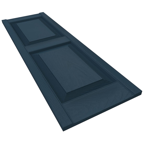 Ekena Millwork Mid-America Vinyl, Custom Two Equal Panels, Raised Panel Shutters, P21277036, PR - P21277036