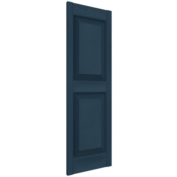 Ekena Millwork Mid-America Vinyl, Custom Two Equal Panels, Raised Panel Shutters, P21277036, PR - P21277036