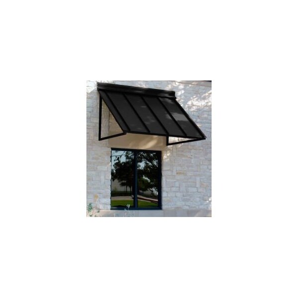 Awntech , Standing Seam 3-11/16'W x 2'H x 2'D Awning Black - H22-3KN