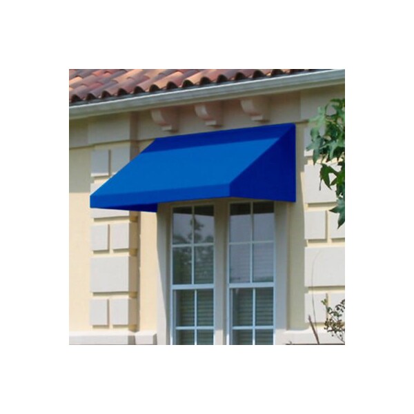 Awntech , Window/Entry Awning 4' 4-1/2inW x 2' 6inD x 1' 4inH Bright Blue - EN1030-4BB