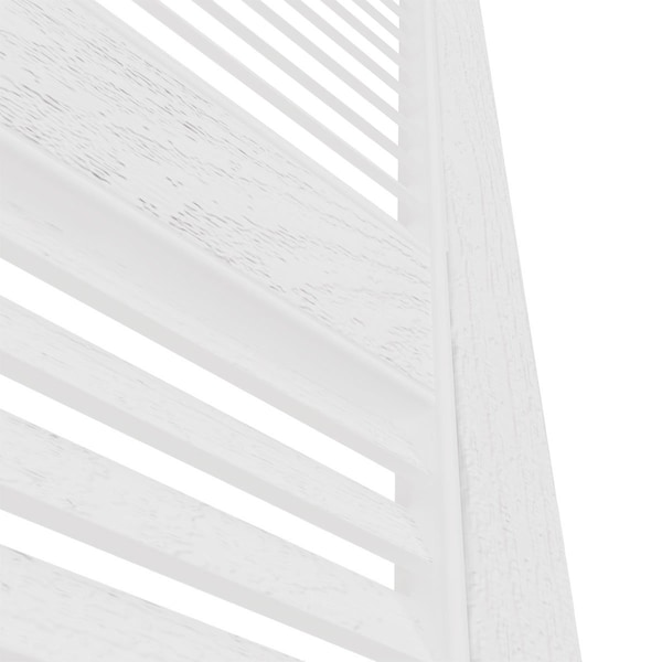 Ekena Millwork Mid-America Vinyl, Standard Size Cathedral Top Center Mullion, Open Louver Shutter, 11460001, PR - 00011460001