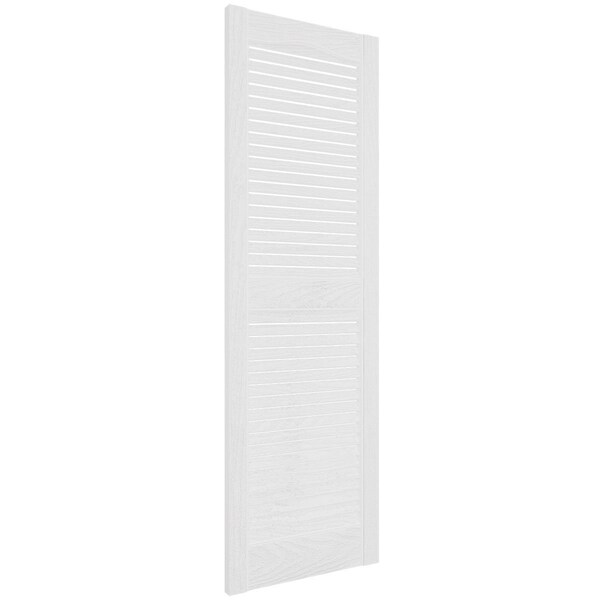 Ekena Millwork Mid-America Vinyl, Standard Size Cathedral Top Center Mullion, Open Louver Shutter, 11460001, PR - 00011460001
