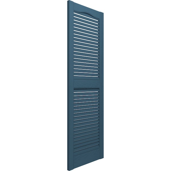 Ekena Millwork Builders Edge, Standard Cathedral Top Center Mullion, Open Louver Shutters, 10140080036, PR - 010140080036