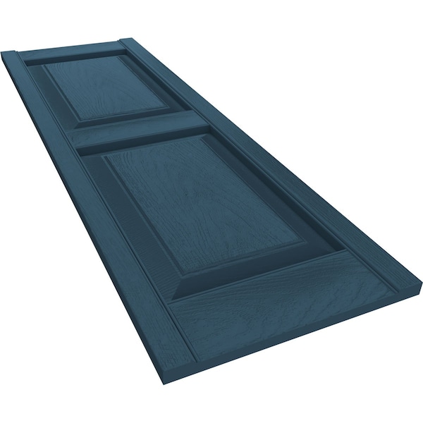 Ekena Millwork Lifetime Vinyl, Standard Two Equal Panels, Raised Panel Shutters, LP2S14X03900CB, PR - LP2S14X03900CB