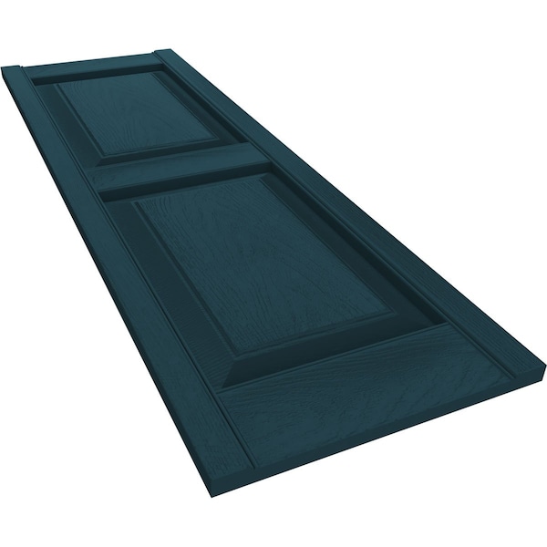 Ekena Millwork Lifetime Vinyl, Standard Two Equal Panels, Raised Panel Shutters, LP2S14X05500MB, PR - LP2S14X05500MB
