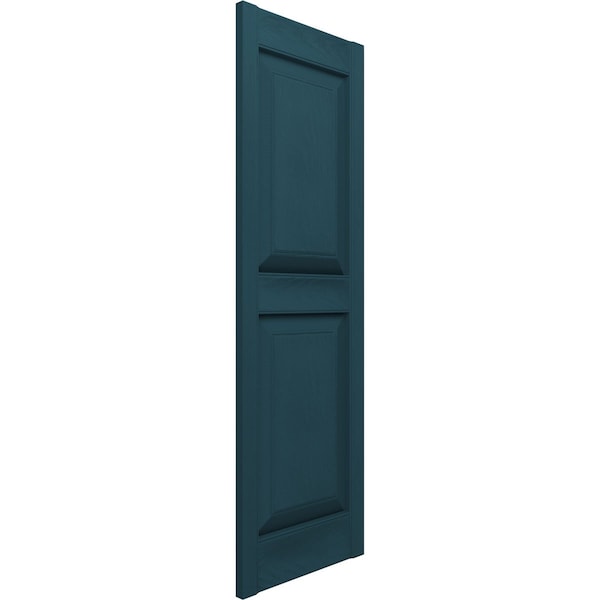 Ekena Millwork Lifetime Vinyl, Standard Two Equal Panels, Raised Panel Shutters, LP2S14X05500MB, PR - LP2S14X05500MB