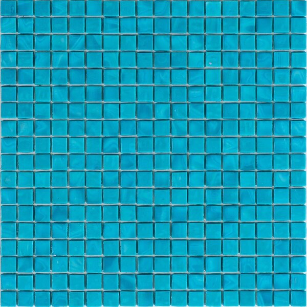Apollo Tile Skosh 11.6in x 11.6in Glossy Dark Blue-Green Glass Mosaic Wall and Floor Tile 18.69 sqft/case, 20PK - APLNB88GN433A