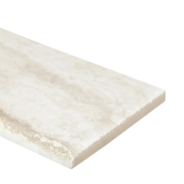 Msi Bernini Bianco Bullnose 3 In. X 18 In. Porcelain Wall Tile, 30PK - ZOR-PT-TR-0112