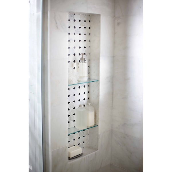 Msi Greecian White Octagon 12 In. X 12 In. X 10 Mm Polished Marble Mesh-Mounted Mosaic Tile, 10PK - ZOR-MD-0107