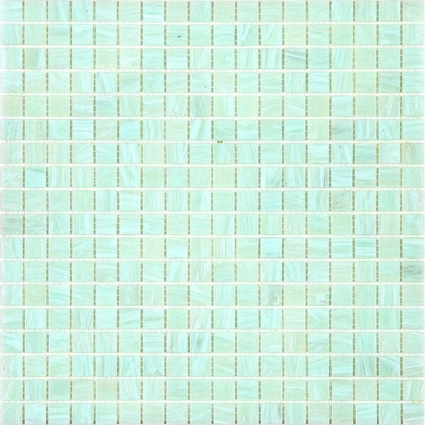 Apollo Tile Skosh 11.6 in. x 11.6 in. Glossy Ice Green Glass Mosaic Wall and Floor Tile 18.69 sqft/case, 20PK - APLNB88GN441A