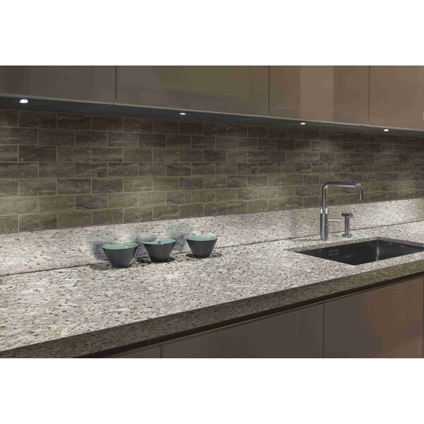Msi Pietra Venata Noce 12"x12"x10mm Polished Porcelain Mesh-Mounted Mosaic Floor And Wall Tile, 10PK - ZOR-PT-0606