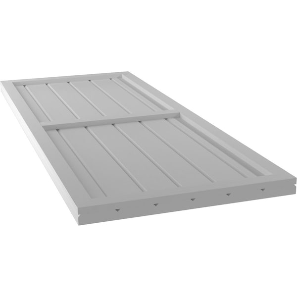 Ekena Millwork Americraft 6-Board Exterior Wood 2 Equal Panel Framed Board-n-Batten Shutters, ARW101BF621X54PRH - ARW101BF621X54PRH