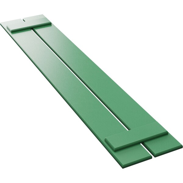Ekena Millwork True Fit PVC, Two Board Spaced Board-n-Batten Shutters, Lilly Pads, 11 1/4W x 41H, PR - TFP101SBF11X041LP