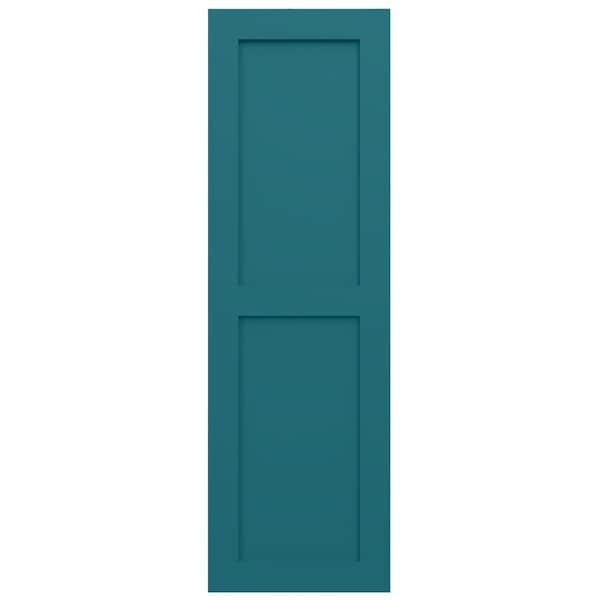 Ekena Millwork True Fit PVC Two Equal Flat Panel Shutters, Antigua, 18W x 74H, PR - TFP101FPF18X074AN
