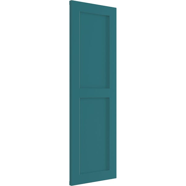 Ekena Millwork True Fit PVC Two Equal Flat Panel Shutters, Antigua, 18W x 74H, PR - TFP101FPF18X074AN