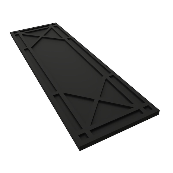 Ekena Millwork True Fit PVC Bungalow Fixed Mount Shutters, Black, 18W x 33H, PR - TFP001BG18X033BL