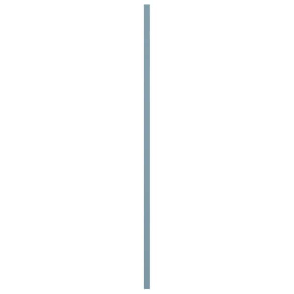 Ekena Millwork True Fit PVC Single Panel Herringbone Modern Style Fixed Mount Shutters, Peaceful Blue, 18W x 35H, PR - TFP001HB18X035SB