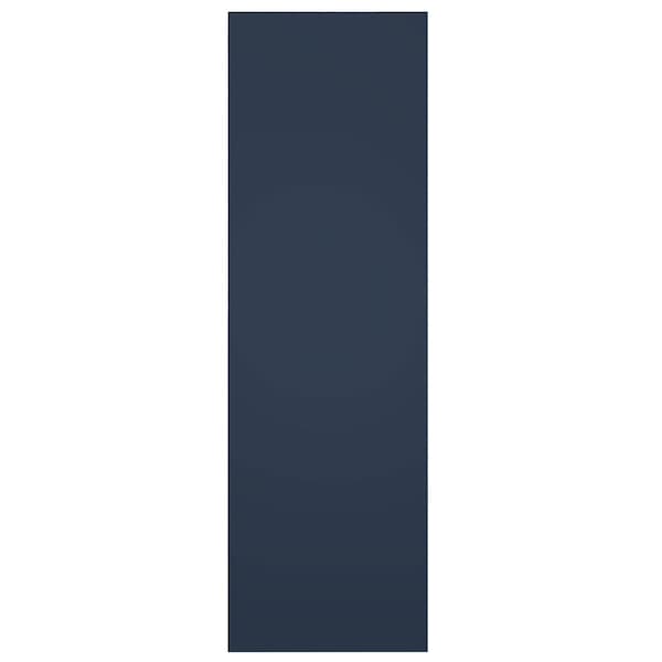 Ekena Millwork True Fit PVC Center X-Board Farmhouse Fixed Mount Shutters, Starless Night Blue , 18W x 75H, PR - TFP107FH18X075OB
