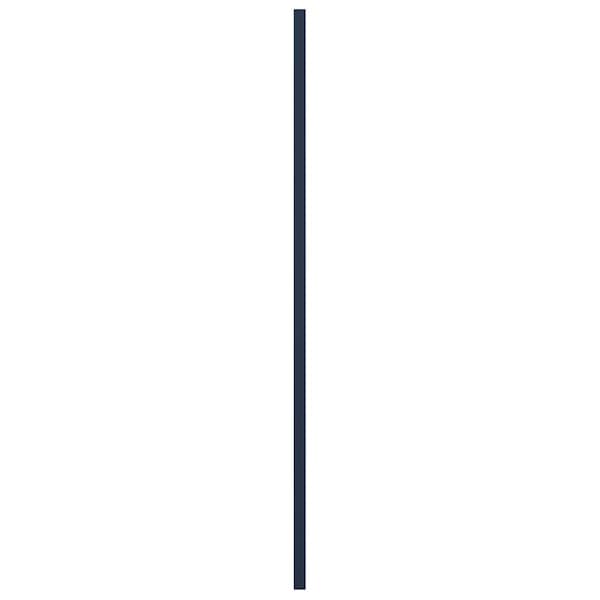 Ekena Millwork True Fit PVC San Antonio Mission Style Fixed Mount Shutters, Starless Night Blue, 15W x 67H, PR - TFP001ST15X067OB