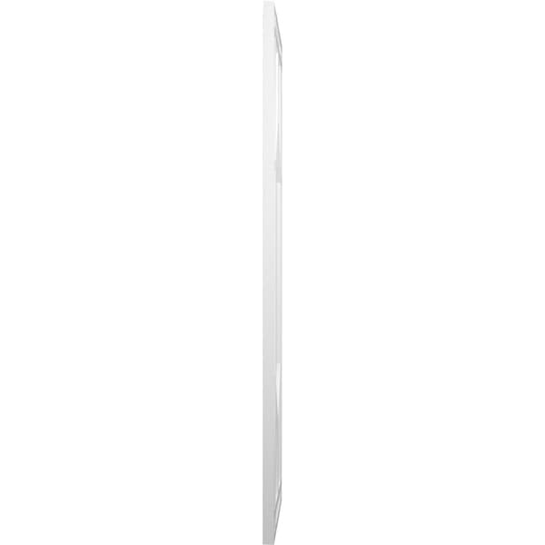 Ekena Millwork True Fit PVC Shaker Fixed Mount Shutters, Unfinished, 12W x 56H, PR - TFP001SK12X056UN