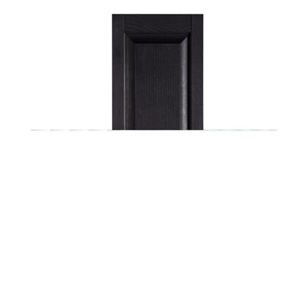 Designs-Done-Right Premier Raised Panel Exterior Decorative Shutters, Black - 15 x 67 in. - DE114671