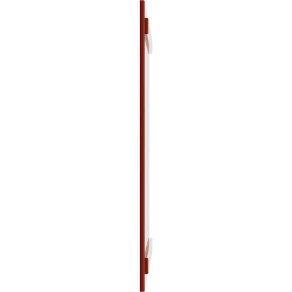 Ekena Millwork True Fit PVC Four Board Joined Board-n-Batten Shutters, Fire Red, 21 1/2W x 52H, PR - TFP101BBF21X052BR