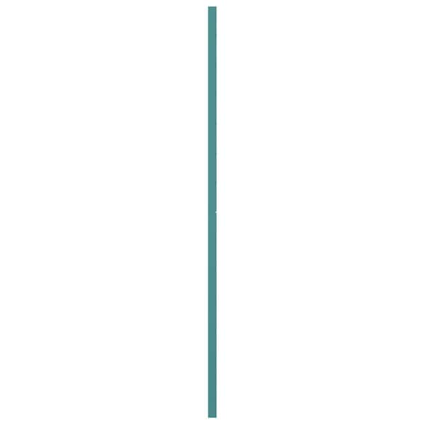 Ekena Millwork True Fit PVC Horizontal Slat Modern Style Fixed Mount Shutters, Pure Turquoise, 12W x 48H, PR - TFP001HZ12X048PT