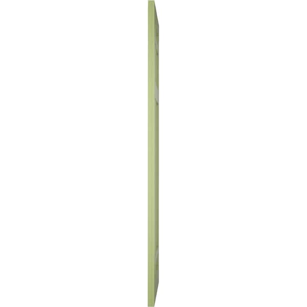 Ekena Millwork True Fit PVC San Juan Capistrano Mission Style Fixed Mount Shutters, Moss Green, 12W x 52H, PR - TFP001SJ12X052MG