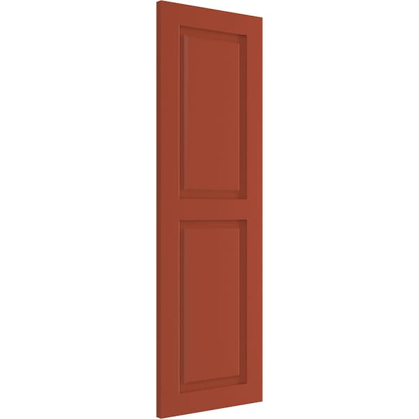 Ekena Millwork True Fit PVC, Two Equal Raised Panel Shutters, Colorful Leaves, 15W x 60H, PR - TFP101RPF15X060CL