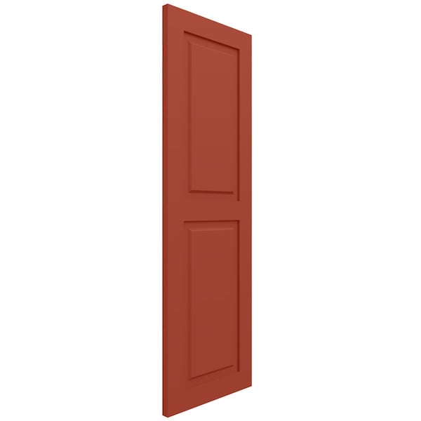 Ekena Millwork True Fit PVC, Two Equal Raised Panel Shutters, Colorful Leaves, 15W x 60H, PR - TFP101RPF15X060CL