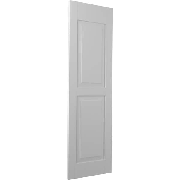 Ekena Millwork Americraft 2 Equal Raised Panel Exterior Real Wood Shutters, RW101RP12X63PRH - RW101RP12X63PRH