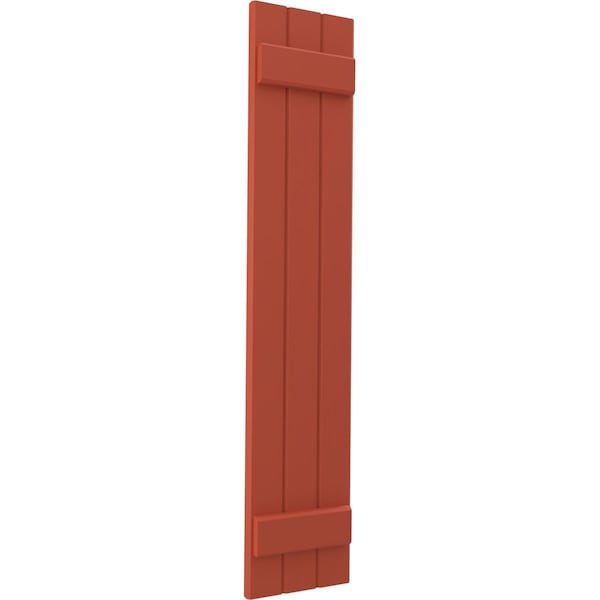 Ekena Millwork Americraft 3-Board (2 Batten) Exterior Real Wood Joined Board-n-Batten Shutters, ARW101BB311X73CLH, PR - ARW101BB311X73CLH