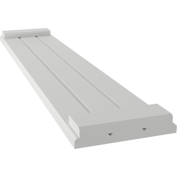 Ekena Millwork Americraft 3-Board Exterior Wood Joined Board-n-Batten Shutters w/ End Batten, ARW103BB311X48STH, PR - ARW103BB311X48STH