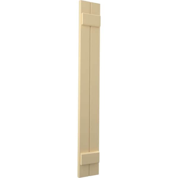 Ekena Millwork Americraft 2-Board (2 Batten) Exterior Real Wood Joined Board-n-Batten Shutters, ARW101BB207X71NTH, PR - ARW101BB207X71NTH