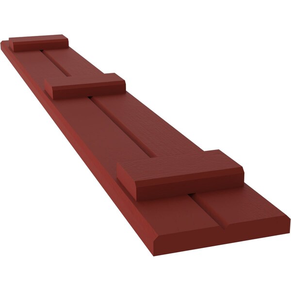 Ekena Millwork Americraft 2-Board (3 Batten) Exterior Real Wood Joined Board-n-Batten Shutters, ARW401BB207X36MRH, PR - ARW401BB207X36MRH