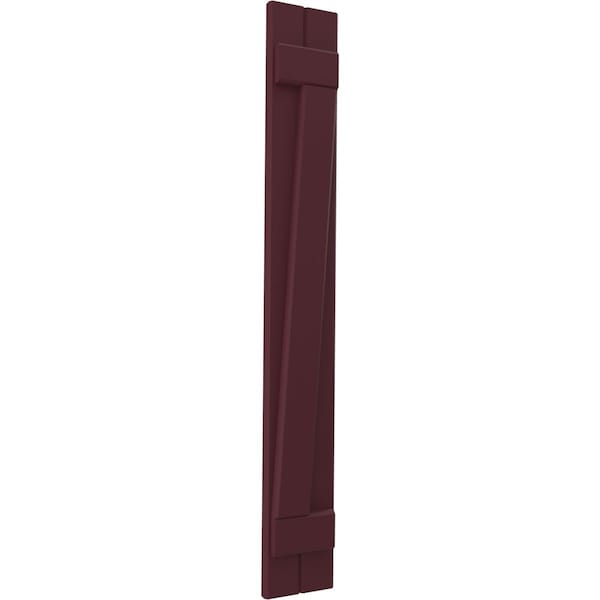 Ekena Millwork Americraft 2-Board (2 Batten) Wood Joined Board-n-Batten Shutters w/ Z-Bar, ARW102BB207X45WRH, PR - ARW102BB207X45WRH