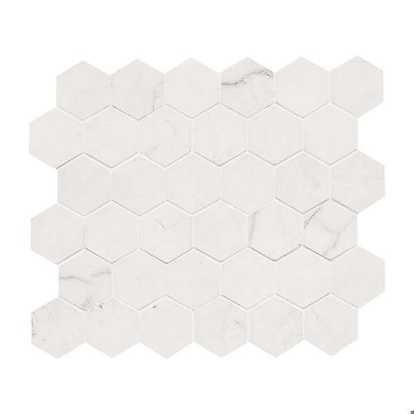 Msi Brighton Grey Sample Hexagon Matte Porcelain Mosaic Tile - ZOR-MD-SAM-0601