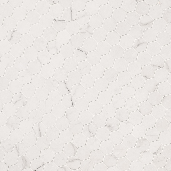 Msi Brighton Grey Sample Hexagon Matte Porcelain Mosaic Tile - ZOR-MD-SAM-0601