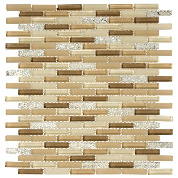 Andova Tiles ANDOVA TILES Loic 0.375" x 1.625" Glass Brick Joint Mosaic Tile - ANDLOI446