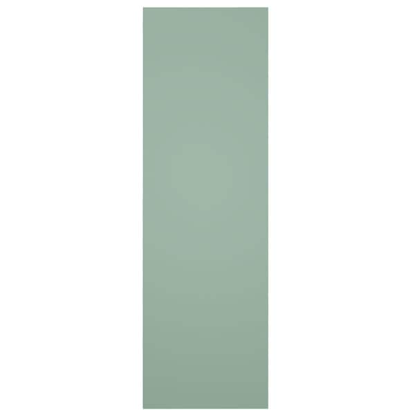 Ekena Millwork True Fit PVC Two Panel Chevron Modern Style Fixed Mount Shutters, Seaglass, 15W x 61H, PR - TFP101CV15X061SG