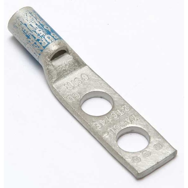 Conector de compresión de dos agujeros de lug de Burndy, calibre 6 AWG - YA6CL2TC14E