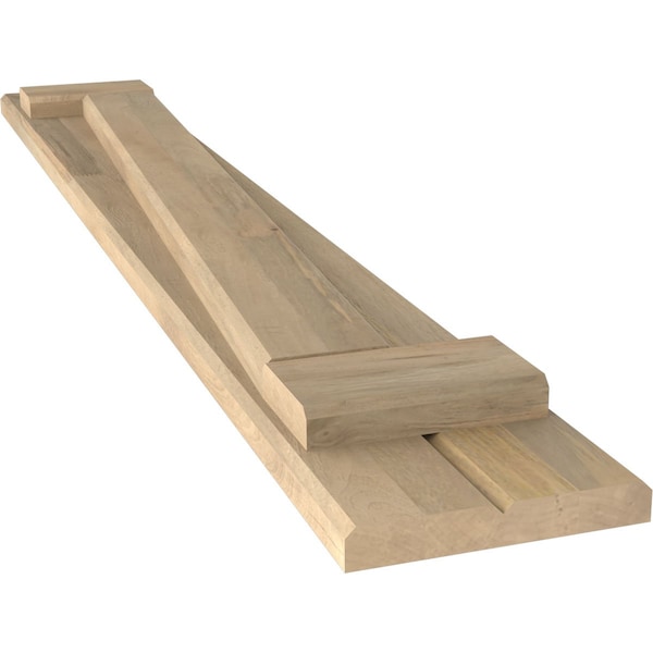 Ekena Millwork Americraft 2-Board (2 Batten) Wood Joined Board-n-Batten Shutters w/ Z-Bar, ARW102BB207X75UNH, PR - ARW102BB207X75UNH