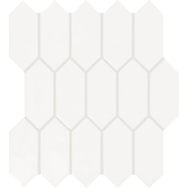 Daltile Mythology 2'' x 5'' Ceramic Picket Mosaic Tile, 12PK - MY9025PICKMS1P2