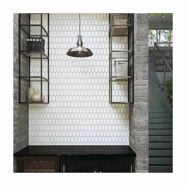 Daltile Mythology 2'' x 5'' Ceramic Picket Mosaic Tile, 12PK - MY9025PICKMS1P2