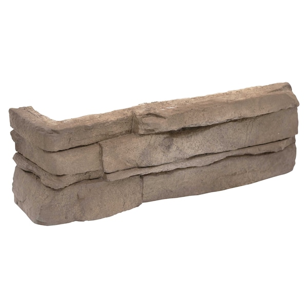 Msi Terrado Peninsula SAMPLE Earth Manufactured Stacked Stone Corner - ZOR-PNL-0107-SAM