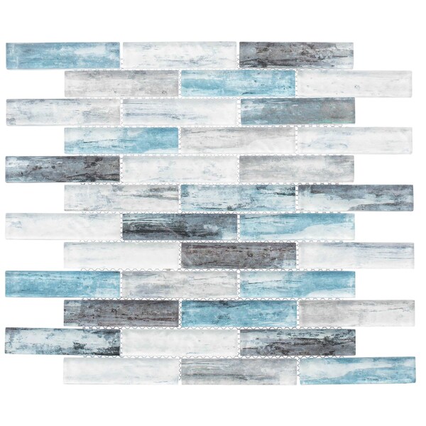 Andova Tiles ANDOVA TILES Giovan 1" x 4" Glass Brick Joint Mosaic Tile - ANDGIO401