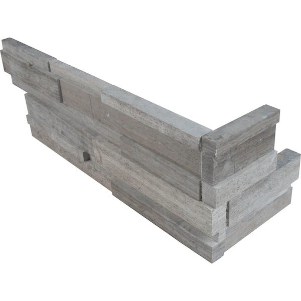 Msi Gray Oak 3D Ledger Panel 6 In. X 24 In. Honed Marble Wall Tile, 6PK - ZOR-PNL-0038