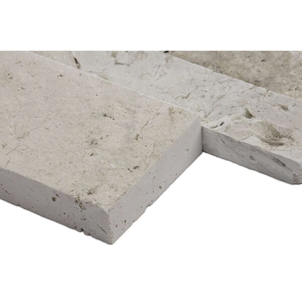 Msi Durango Cream Split Face Ledger Panel 6" X 24" Travertine Wall Tile, 8PK - ZOR-PNL-0085
