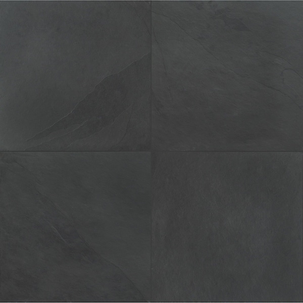 Msi Montauk Black 24 In. X 24 In. Gauged Slate Floor And Wall Tile - ZOR-NS-0018